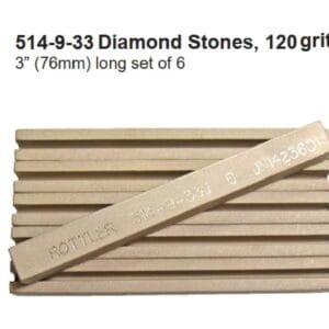 Diamond 3" (76mm) 514-9 honing stones grit 120 Rottler set 18 pcs (6 x 3 sets)